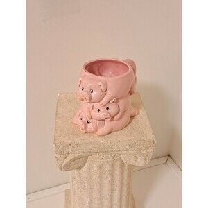 Vintage 1970's Pink 3 Piggies Papel Coffee Cup